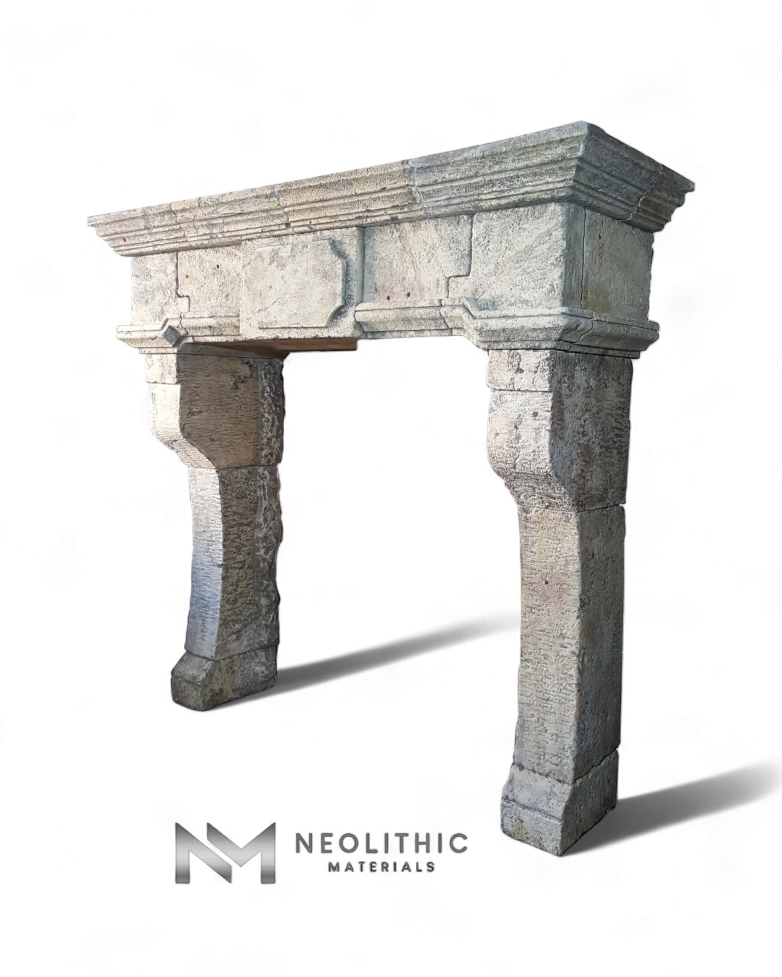 Reclaimed Limestone Mantel - Image 2